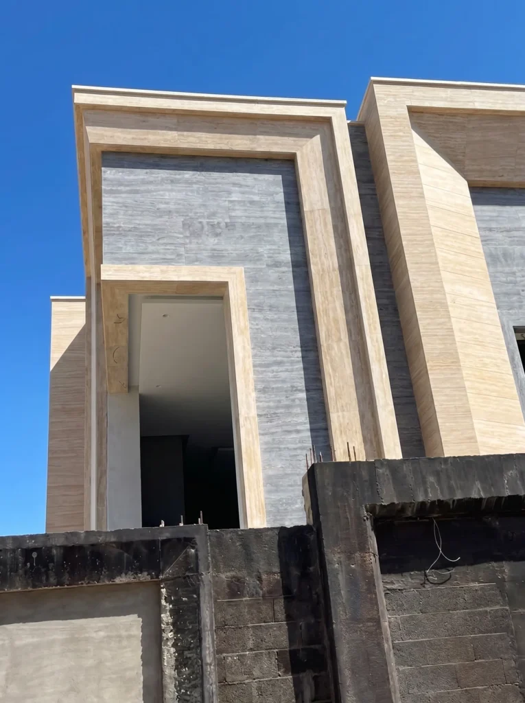 خدماتنا تركيب واجهات حجر طبيعي ورخام