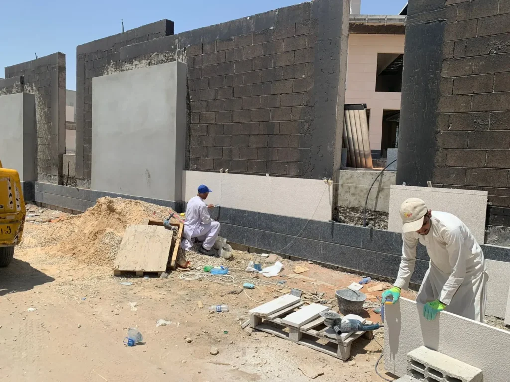 تركيب واجهات حجر